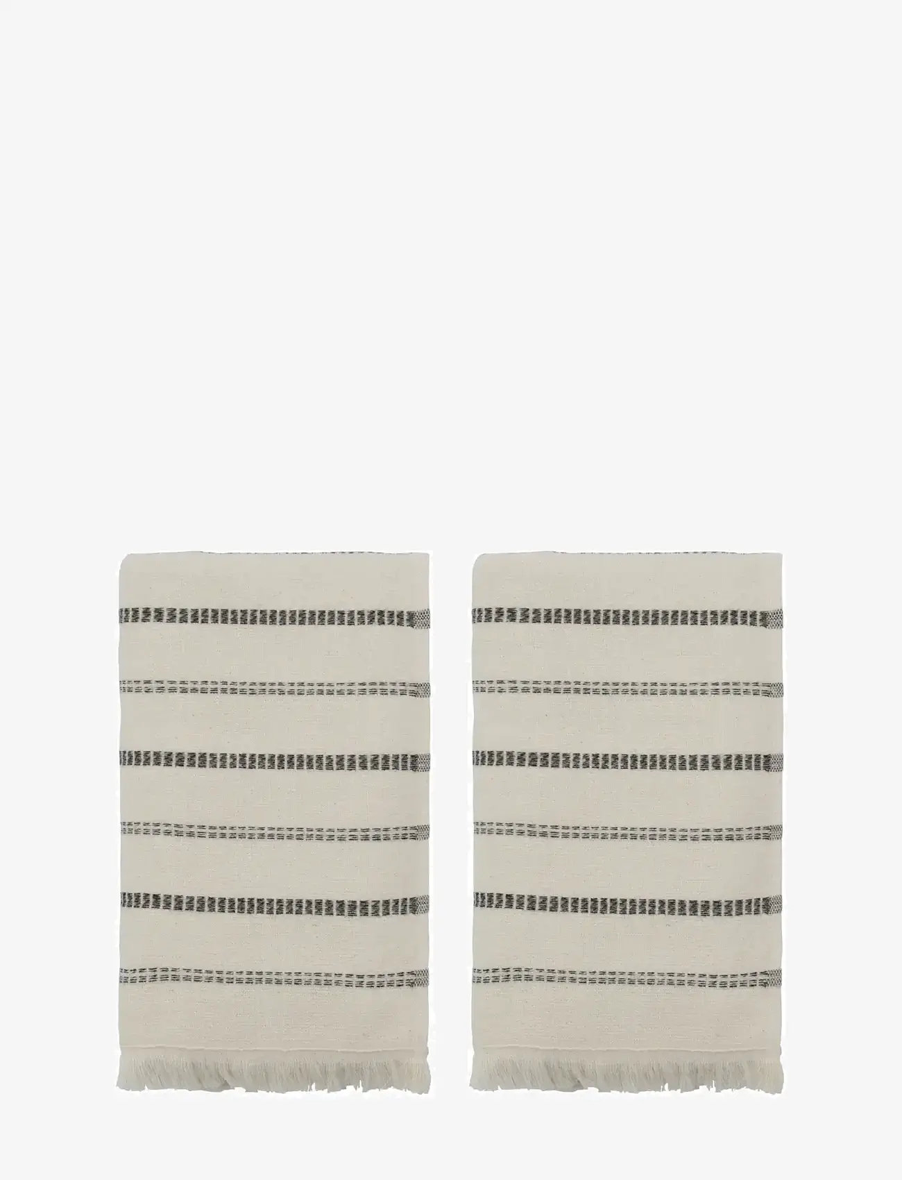 meraki - Towel, MKTrue, Off-white, Black - handdukar - off-white, black - 0