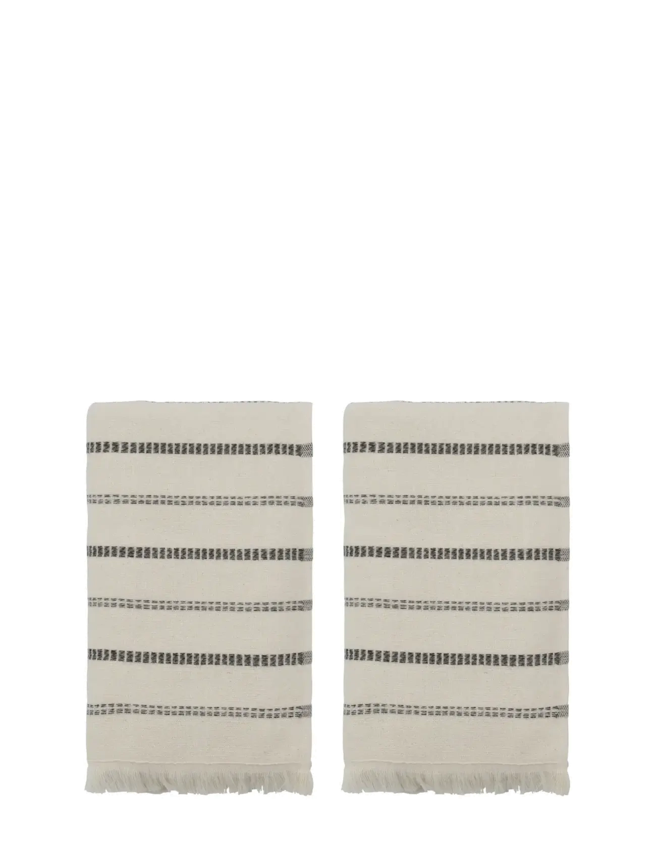 meraki Towel, MKTrue, Off-white;Black - Hand towels - OFF-WHITE, BLACK / cream