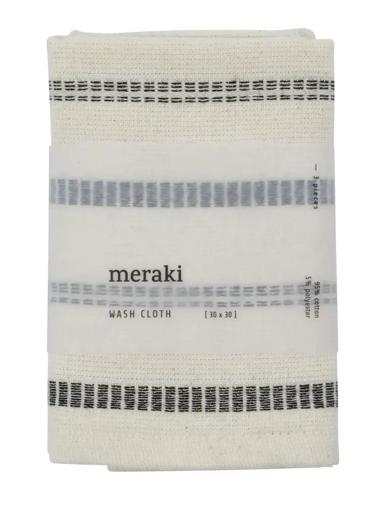 meraki - Wash cloth, MKTrue, Off-white, Blac - disktrasor & diskborstar - off-white, black - 1
