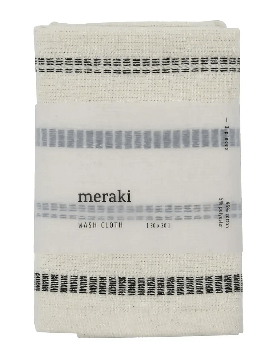 meraki - Wash cloth, MKTrue, Off-white, Blac - off-white, black - 1