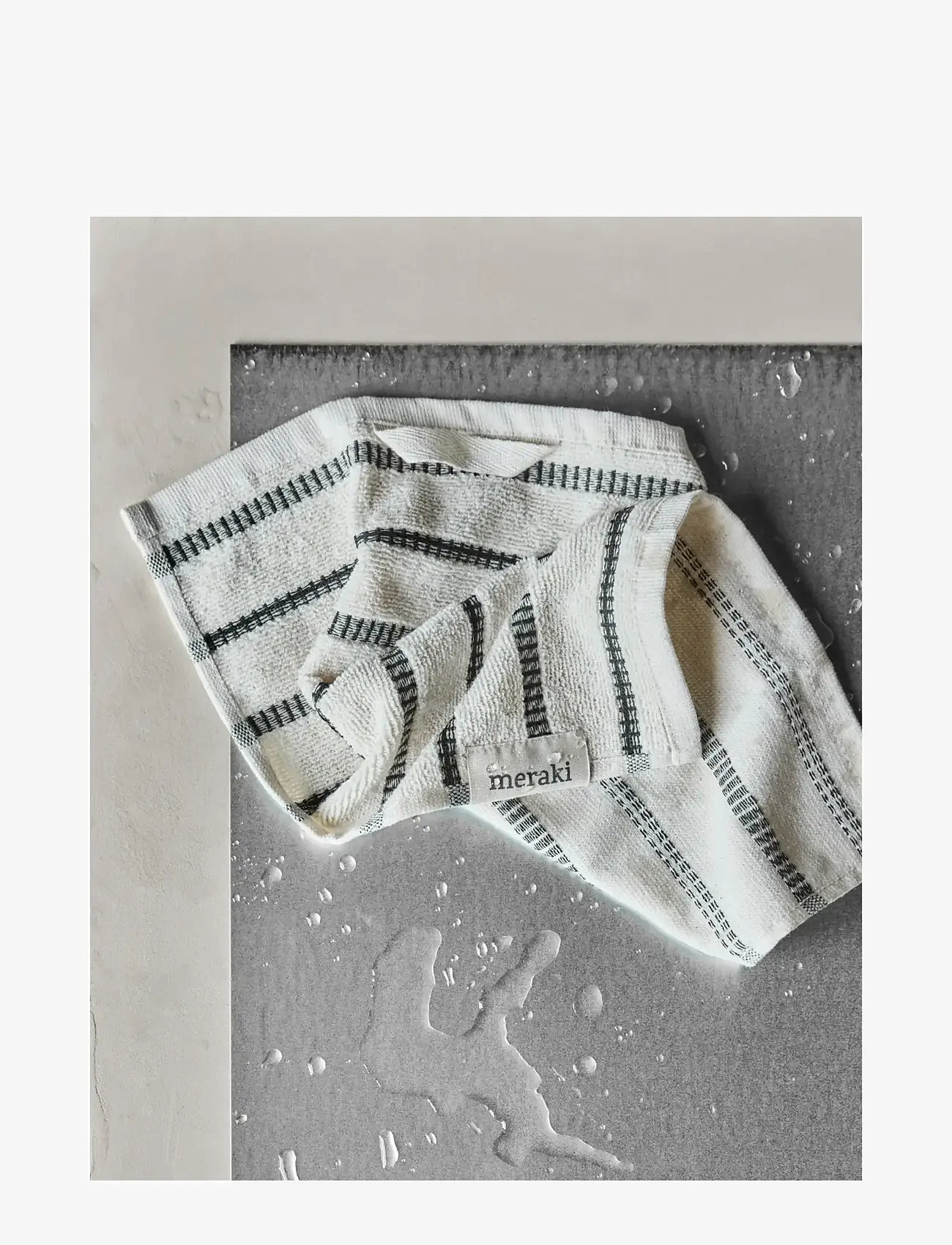 meraki - Wash cloth, MKTrue, Off-white, Blac - karklude & opvaskebørster - off-white, black - 2