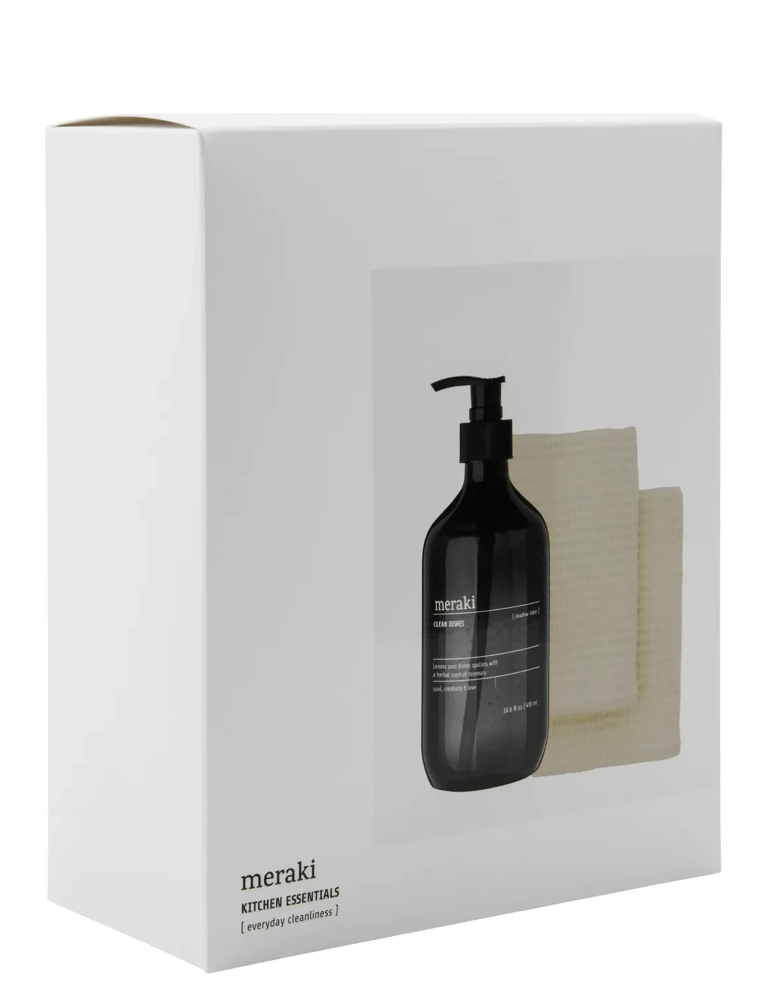 meraki - Gift box, Shadow Lake Dish Wash + D - diskmedel - white - 2