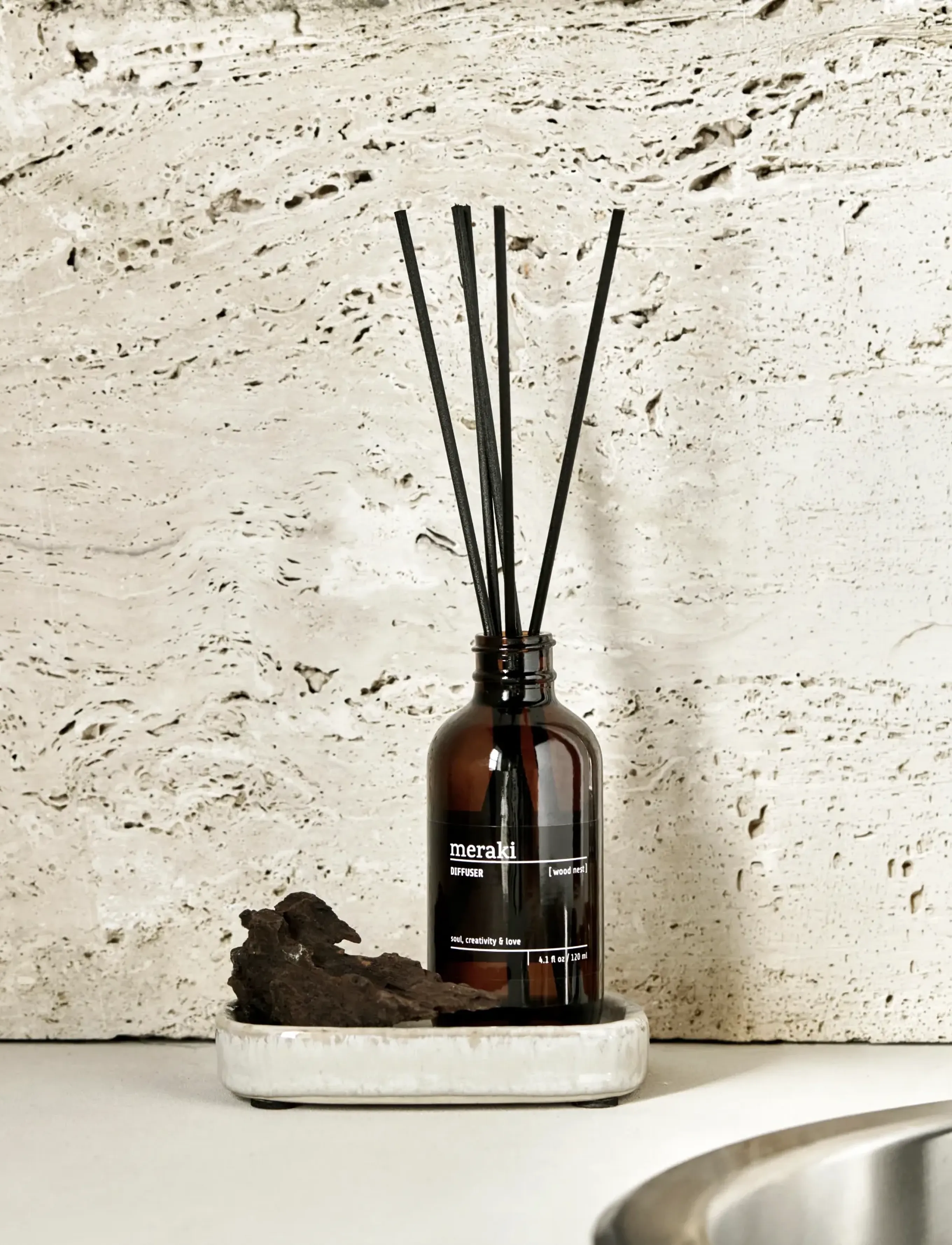 meraki Diffuser, Wood Nest, 120 ml, One Size, Brown, Hjem > Duftspredere, Dame