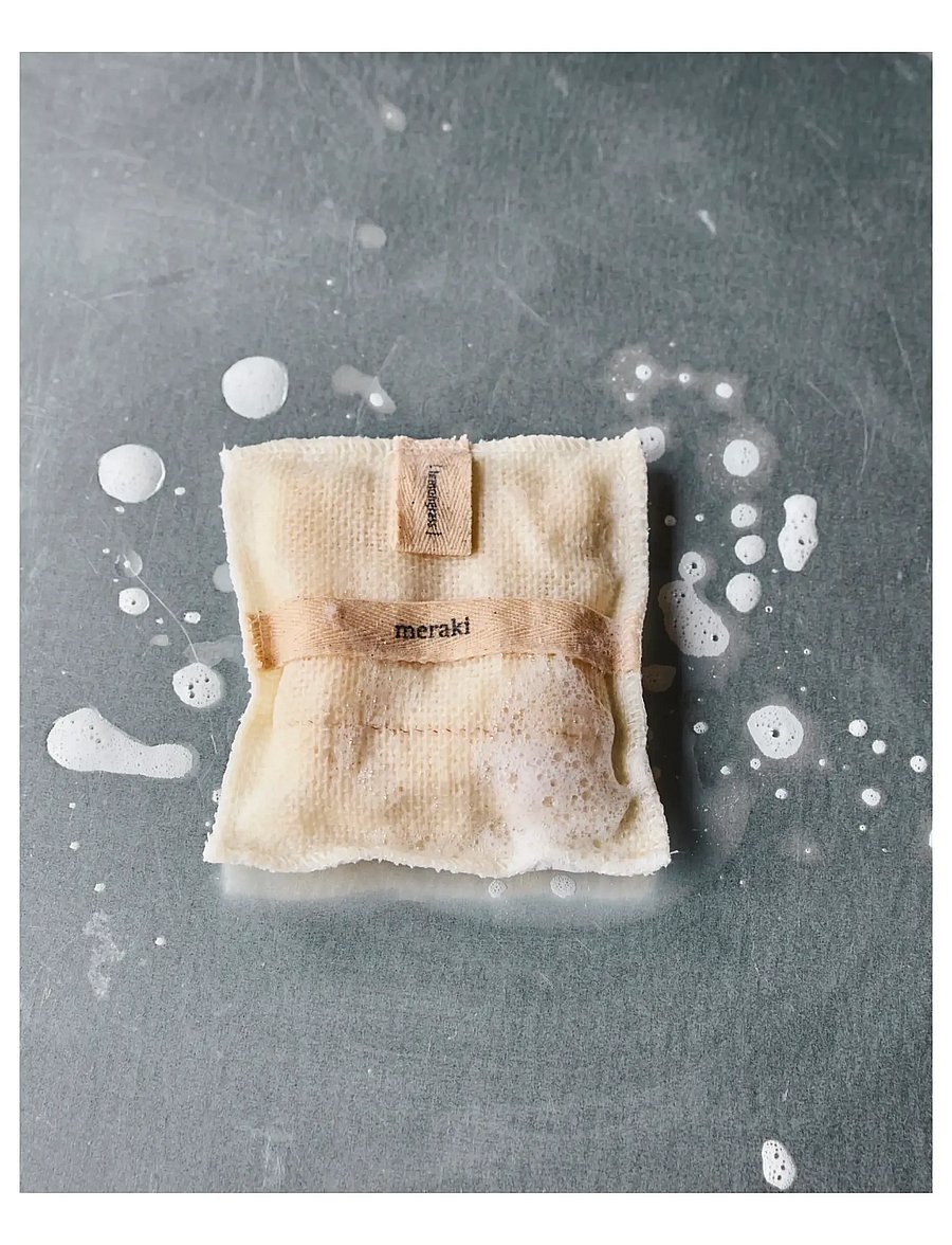 meraki - Bath mitt, Lemongrass, 140 g - keha koorimine - beige - 0