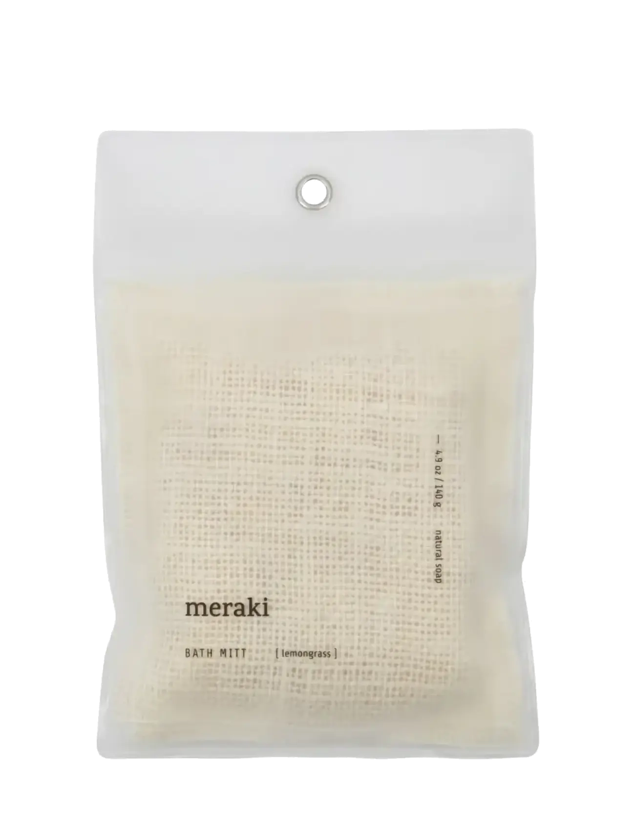 meraki - Bath mitt, Lemongrass, 140 g - skrubb & exfoliators - kropp  - beige - 3