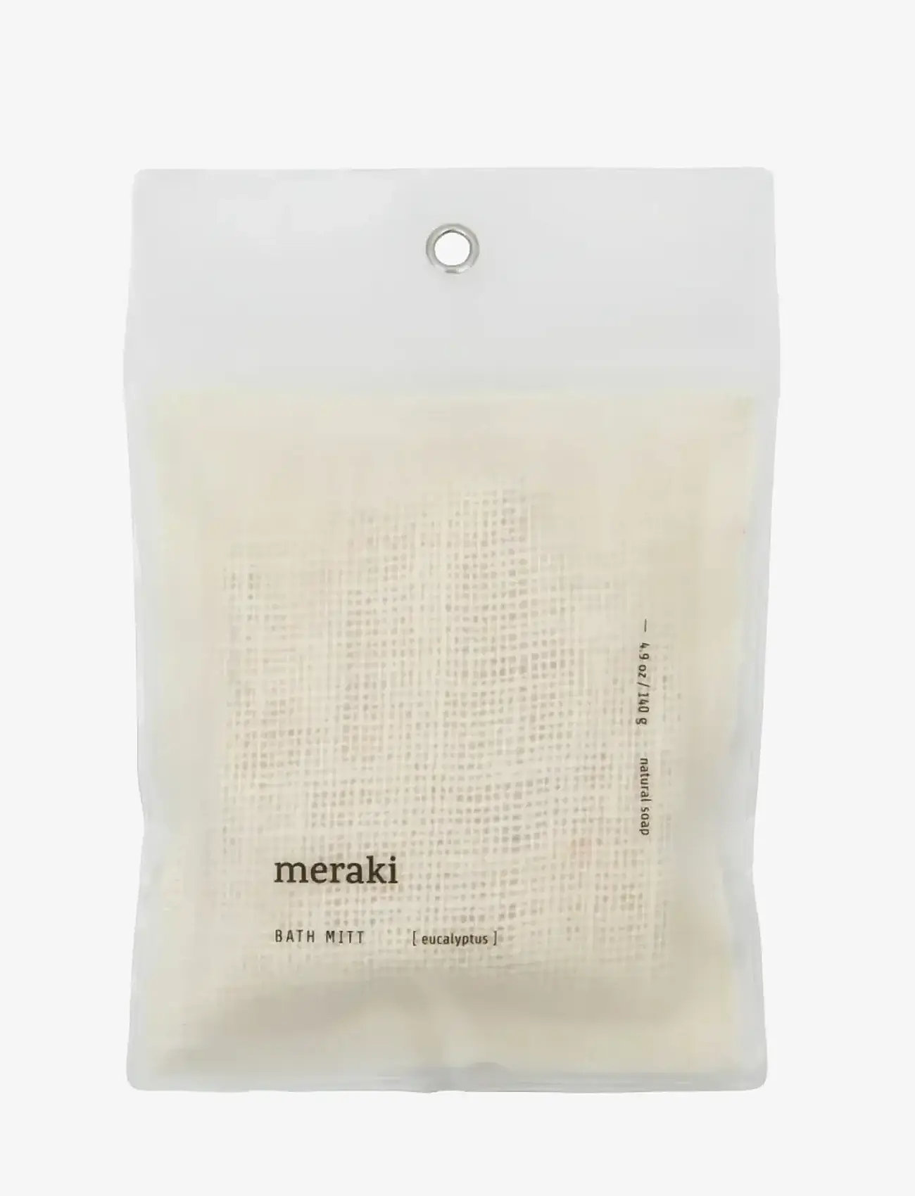 meraki - Bath mitt, Eucalyptus, 140 g - skrubb & exfoliators - kropp  - beige - 3