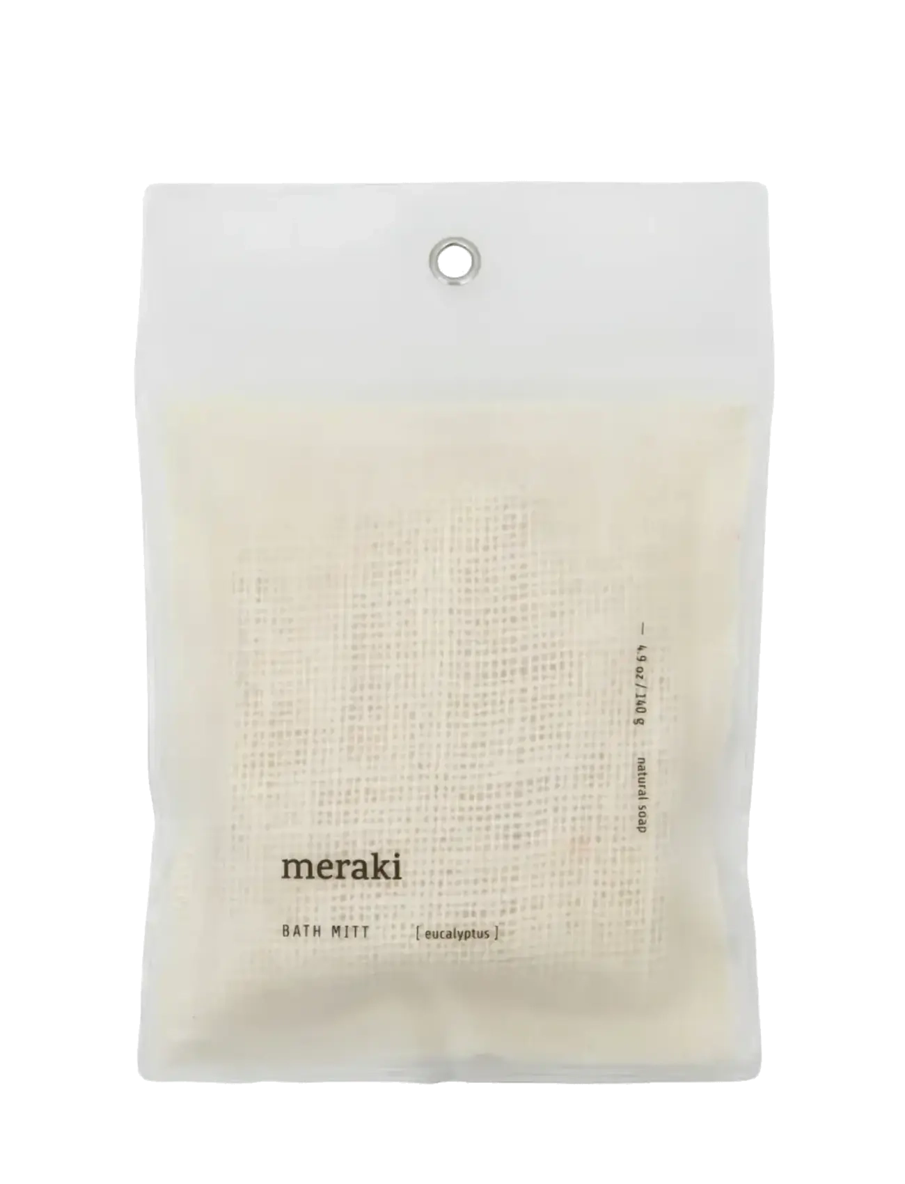 meraki - Bath mitt, Eucalyptus, 140 g - skrubb & exfoliators - kropp  - beige - 3