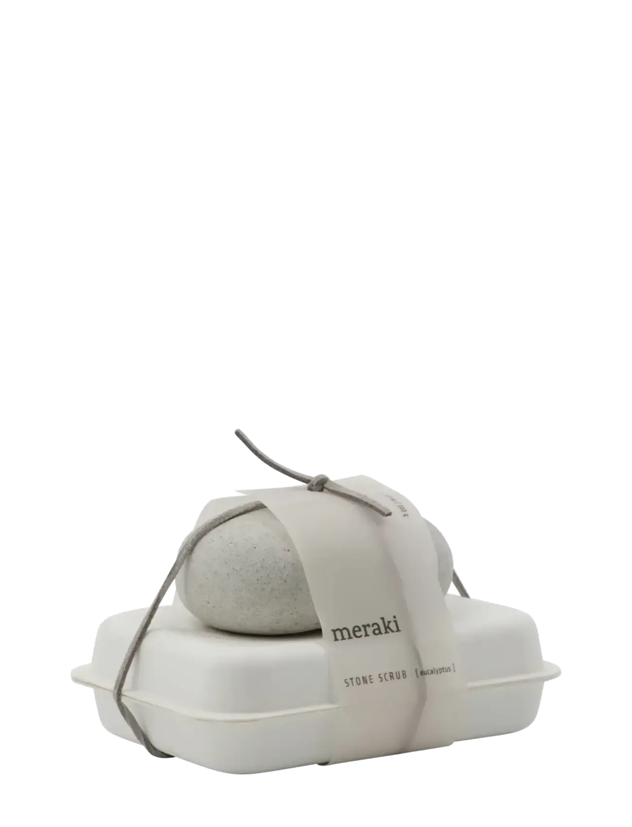 meraki Stone scrub, Eucalyptus, 100 g - Odos priežiūra - BEIGE / beige