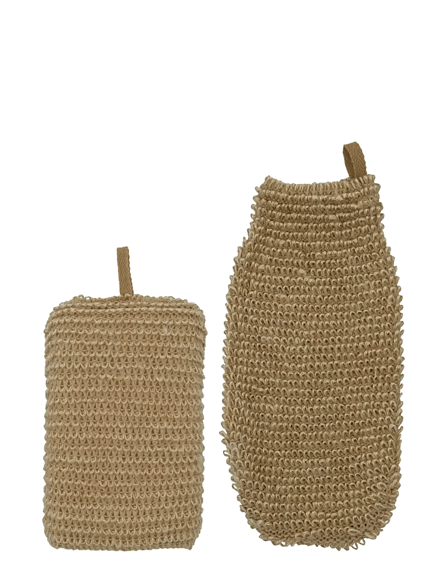 meraki - Sponge and exfoliating glove, MKJut - keha koorimine - nature - 1