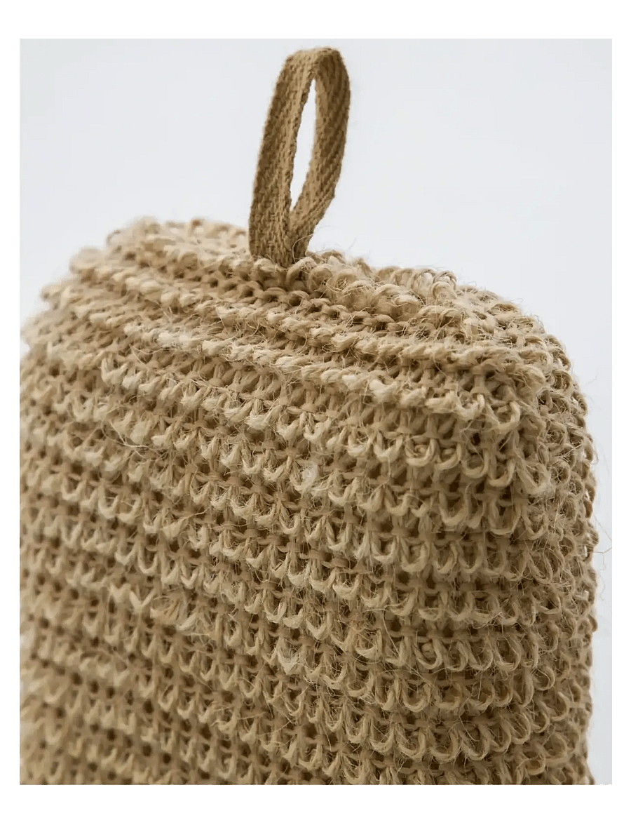 meraki - Exfoliating sponge and glove, MKJut - skrubb & exfoliators - kropp - nature - 2