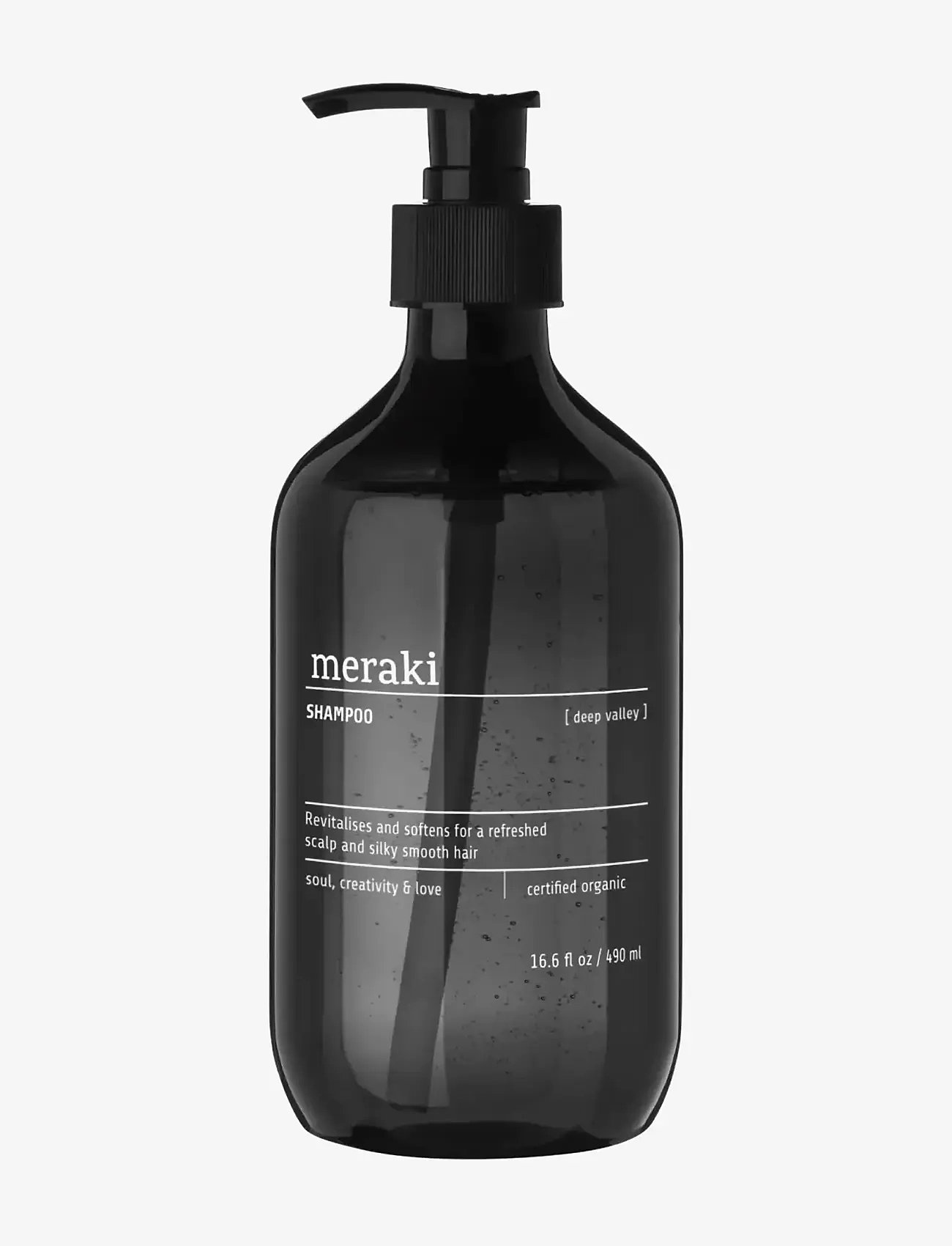 meraki - Shampoo, Deep valley, 490 ml - shampoo - black - 1