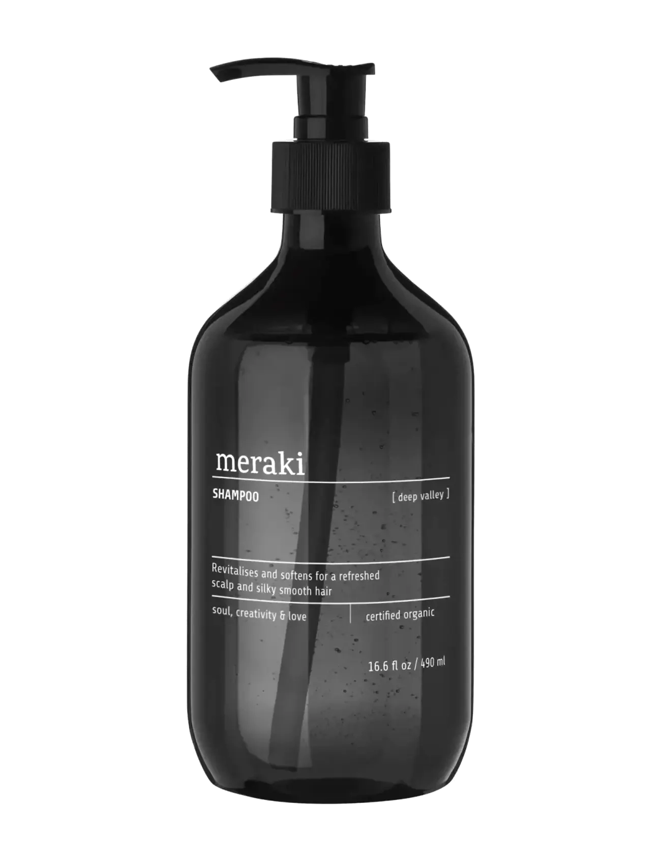 meraki Shampoo, Deep valley, 490 ml - Beauty - Herre - BLACK / clear