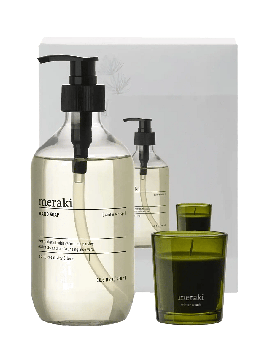 meraki - Gift boxCH, Winter Whisp Hand Soap - giftset - white - 3
