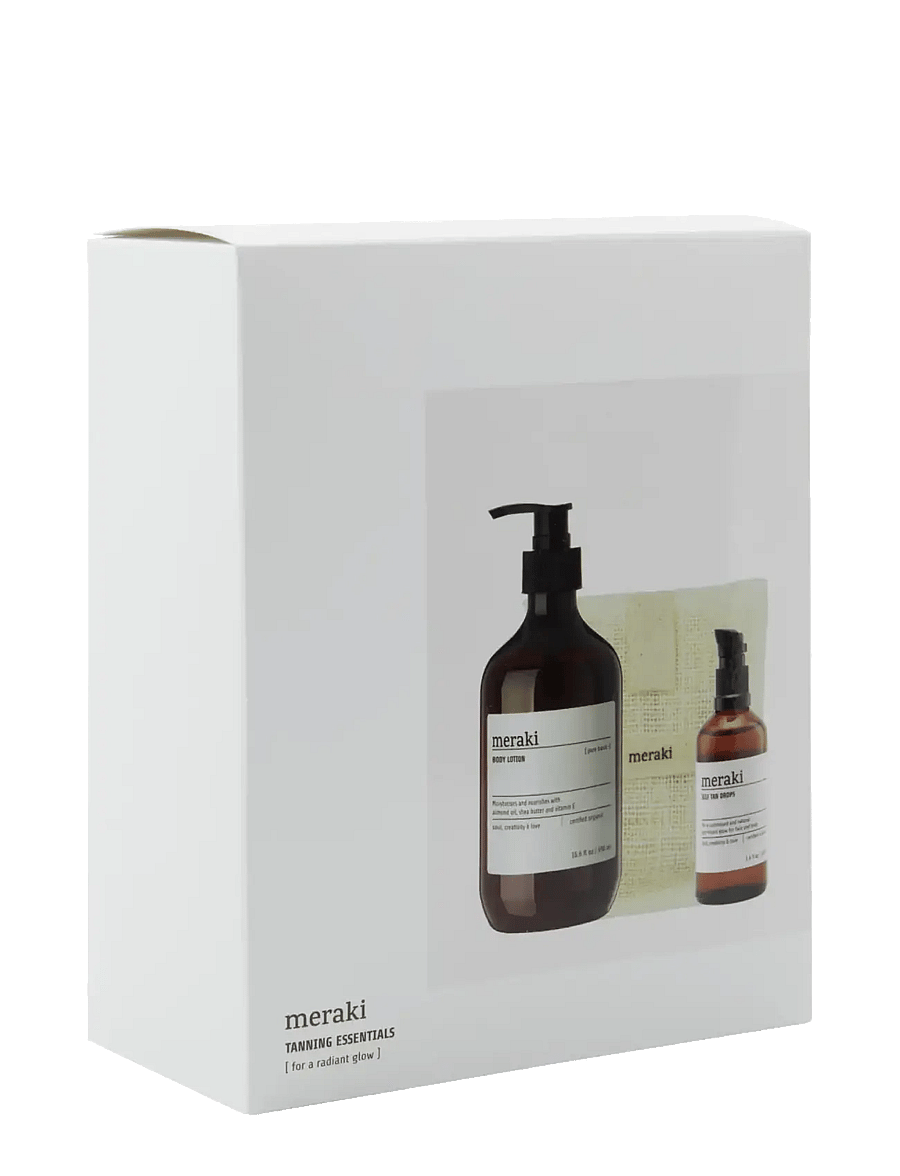 meraki - Gift box, self tan drops, bath mitt, body lotion, 140|100|490 g|ml|ml - lotion & cream - white - 3
