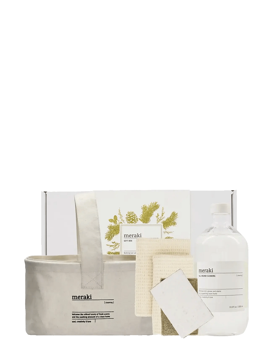 meraki - Gift boxCH, Basket + Dish Cloth, Be - white - 1