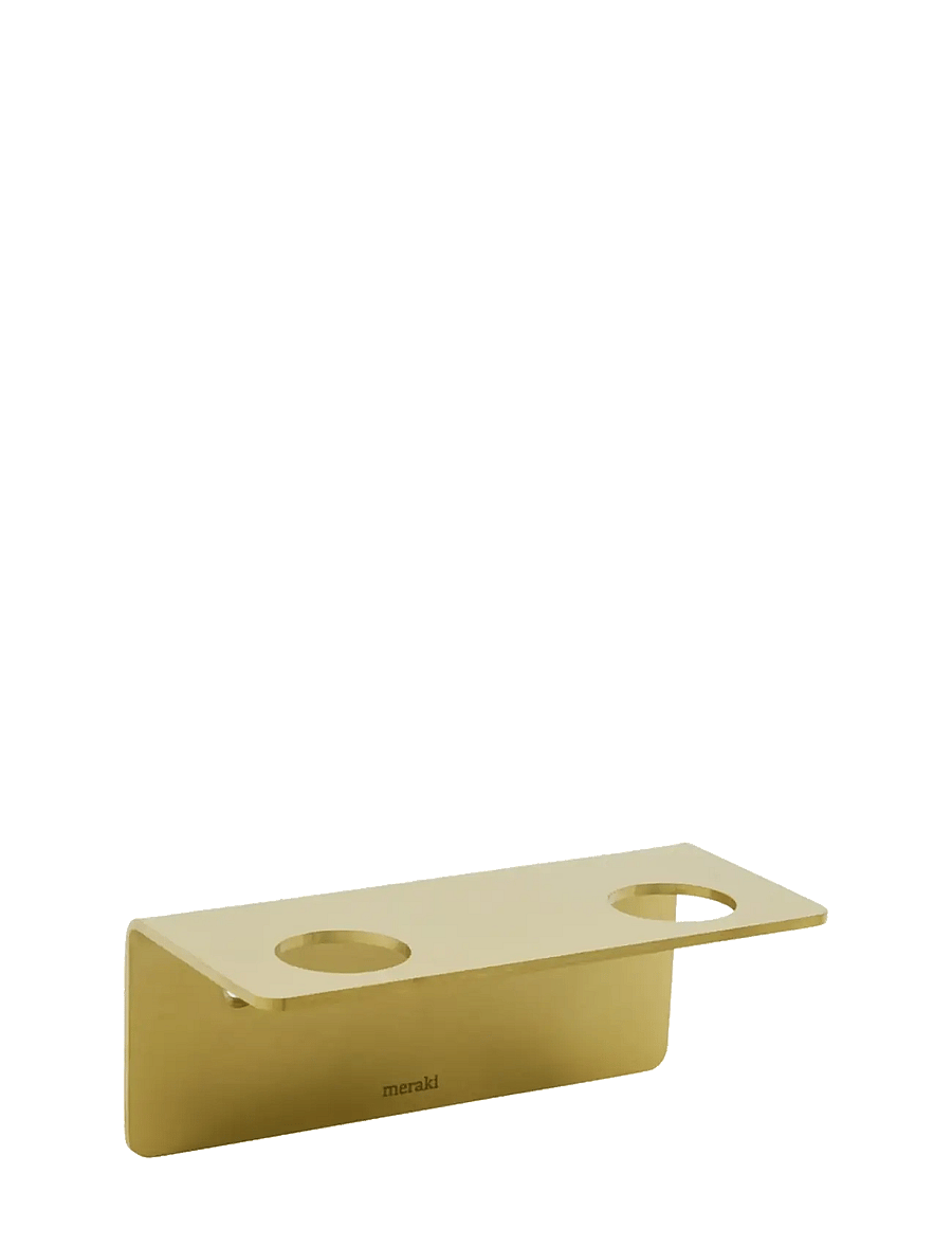 meraki - Bottle hanger 2 holes, MK, Brushed brass finish - gold - 1
