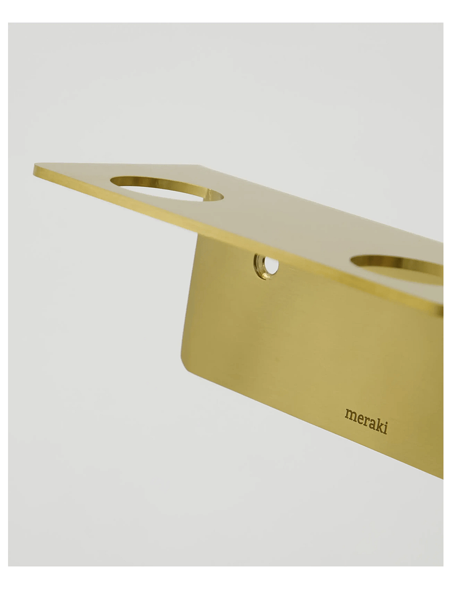 meraki - Bottle hanger 2 holes, MK, Brushed brass finish - gold - 2