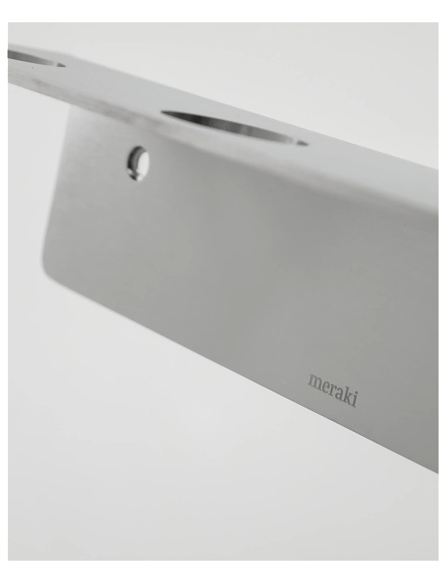 meraki - Bottle hanger 3 holes, MK, Brushed silver finish - silver - 2