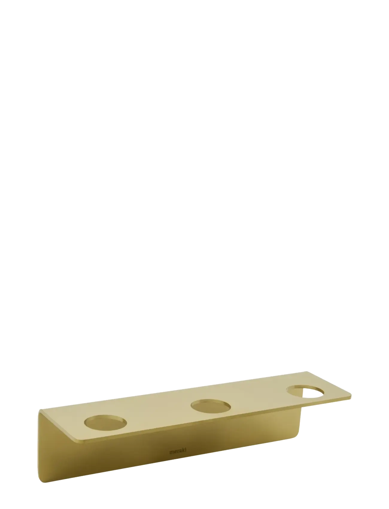 meraki Bottle hanger 3 holes, MK, Brushed brass finish - Nordiska märken - GOLD / gold