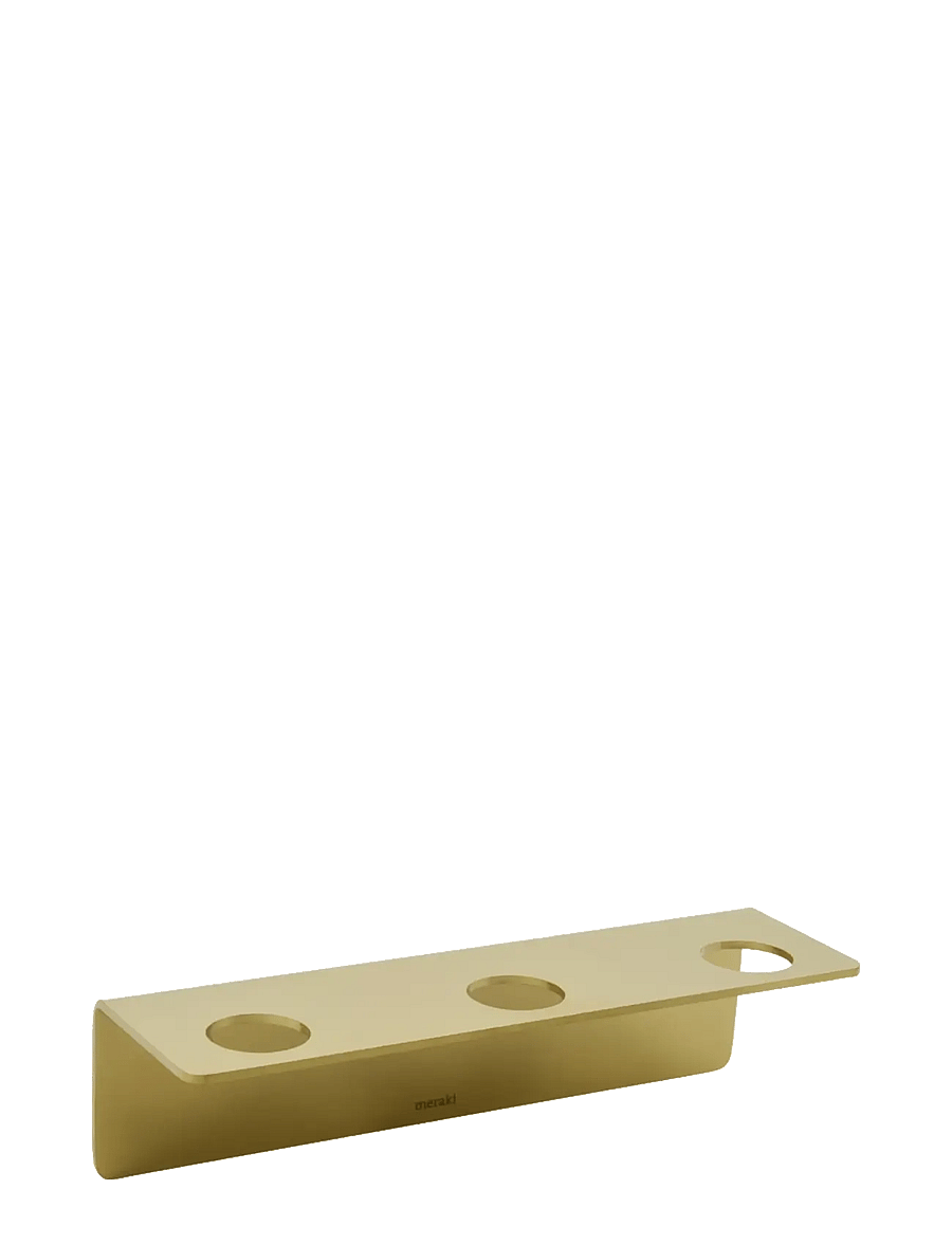 meraki - Bottle hanger 3 holes, MK, Brushed - riiulid - gold - 1