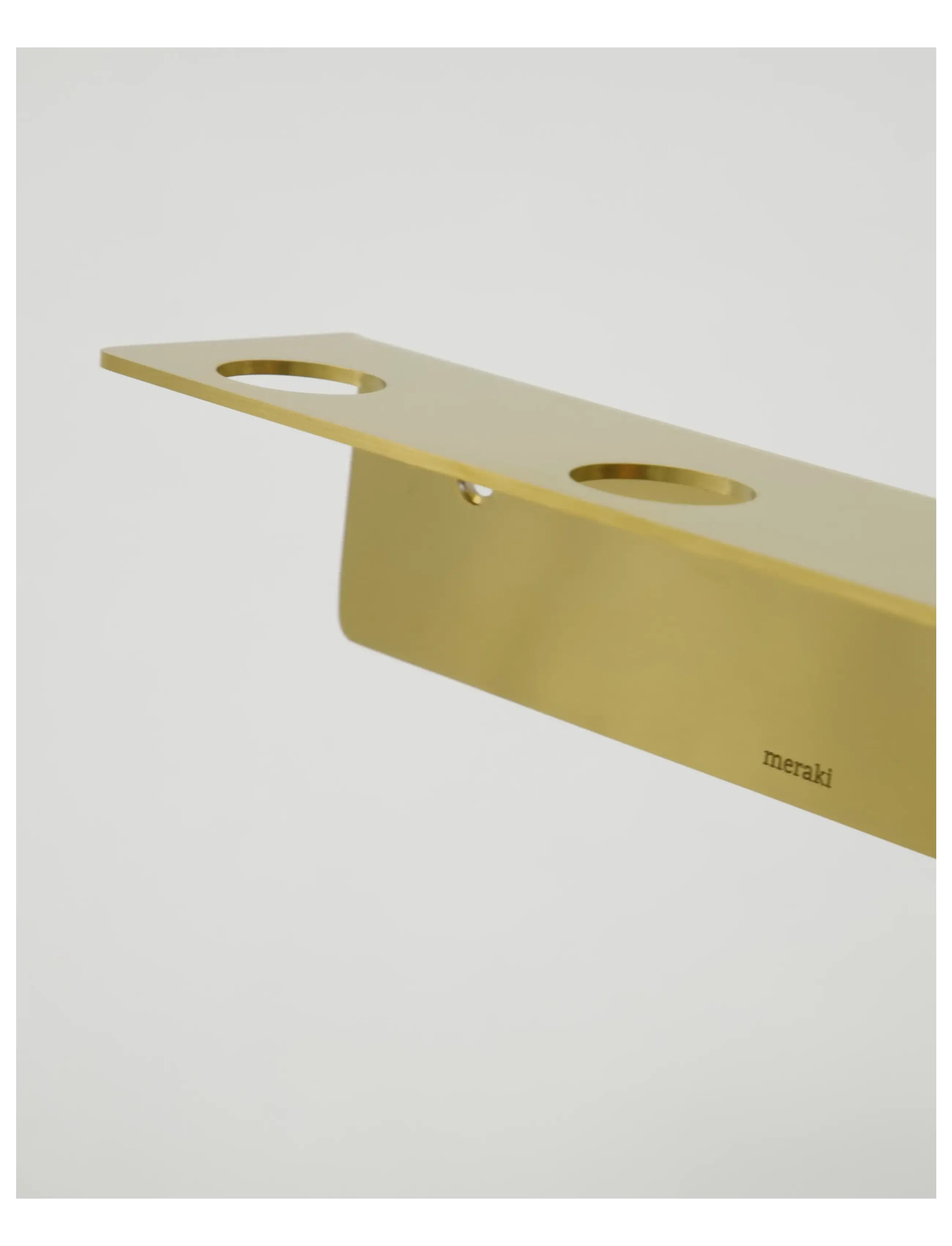 meraki - Bottle hanger 3 holes, MK, Brushed brass finish - hyllor - gold - 2