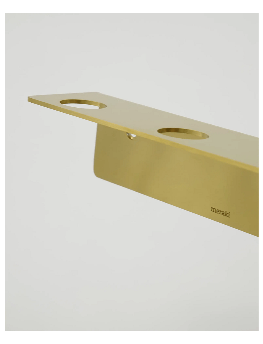 meraki - Bottle hanger 3 holes, MK, Brushed - riiulid - gold - 2