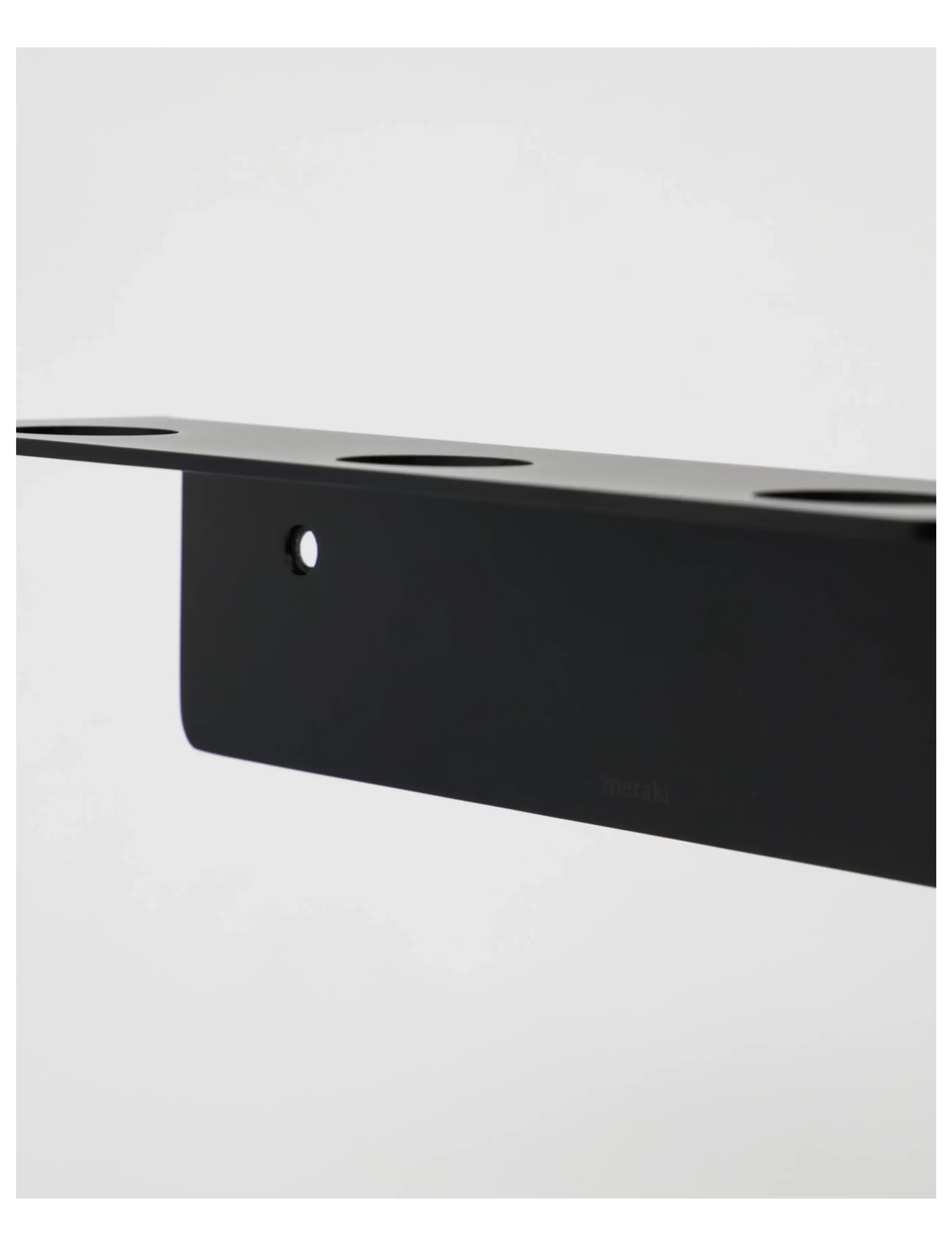 meraki - Bottle hanger 3 holes, MK, Black - hyllor - black - 2