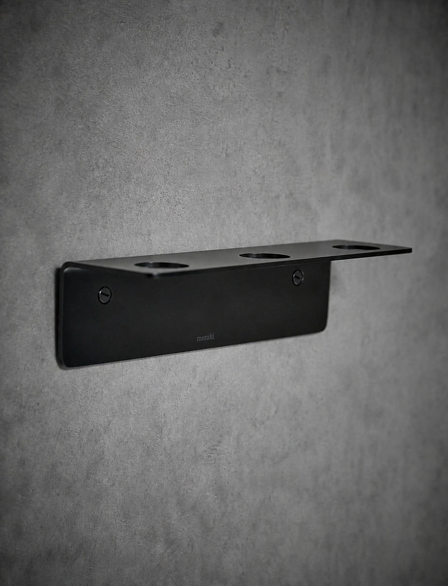 meraki - Bottle hanger 3 holes, MK, Black - riiulid - black - 0