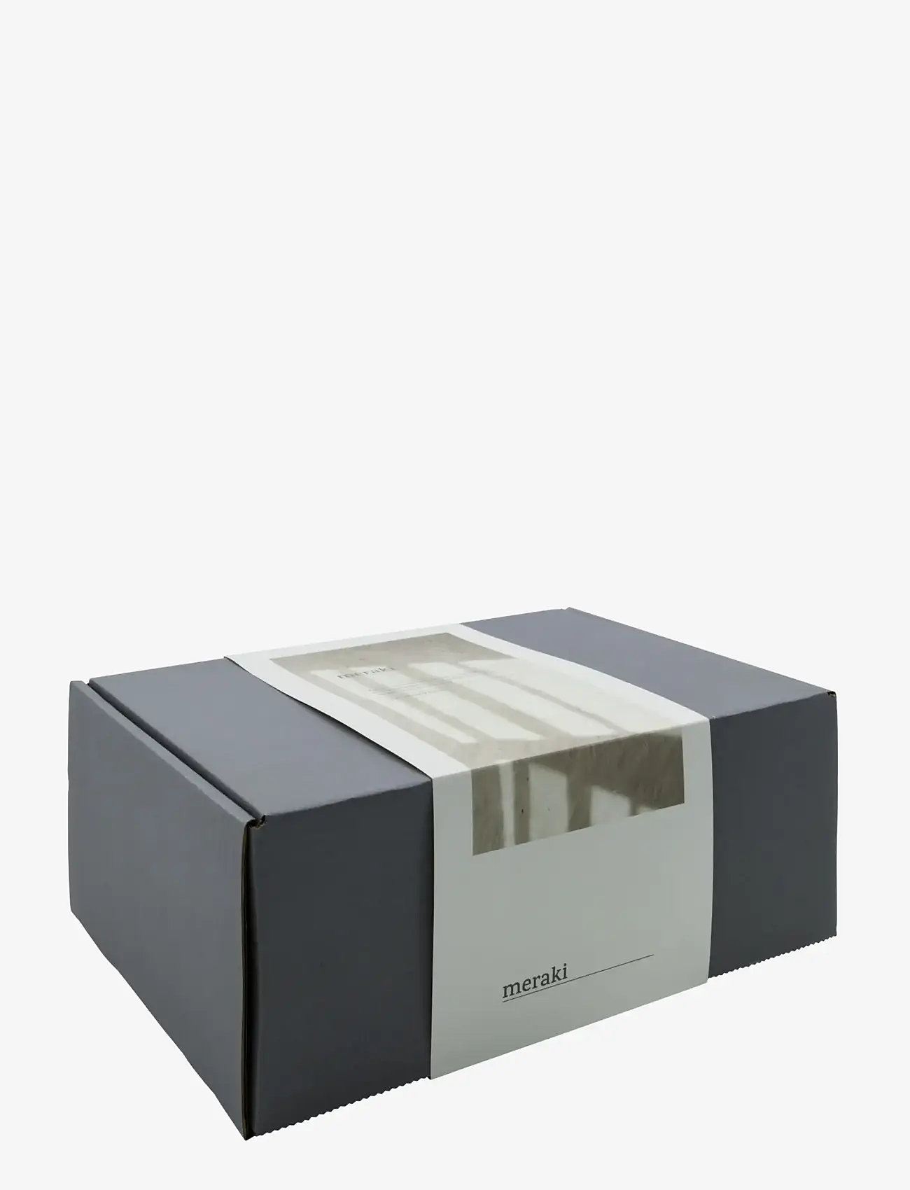 meraki - Gift box, grey holder + nature brush + forest garden dish wash, 1000 ml - opvaskestativer - white - 2