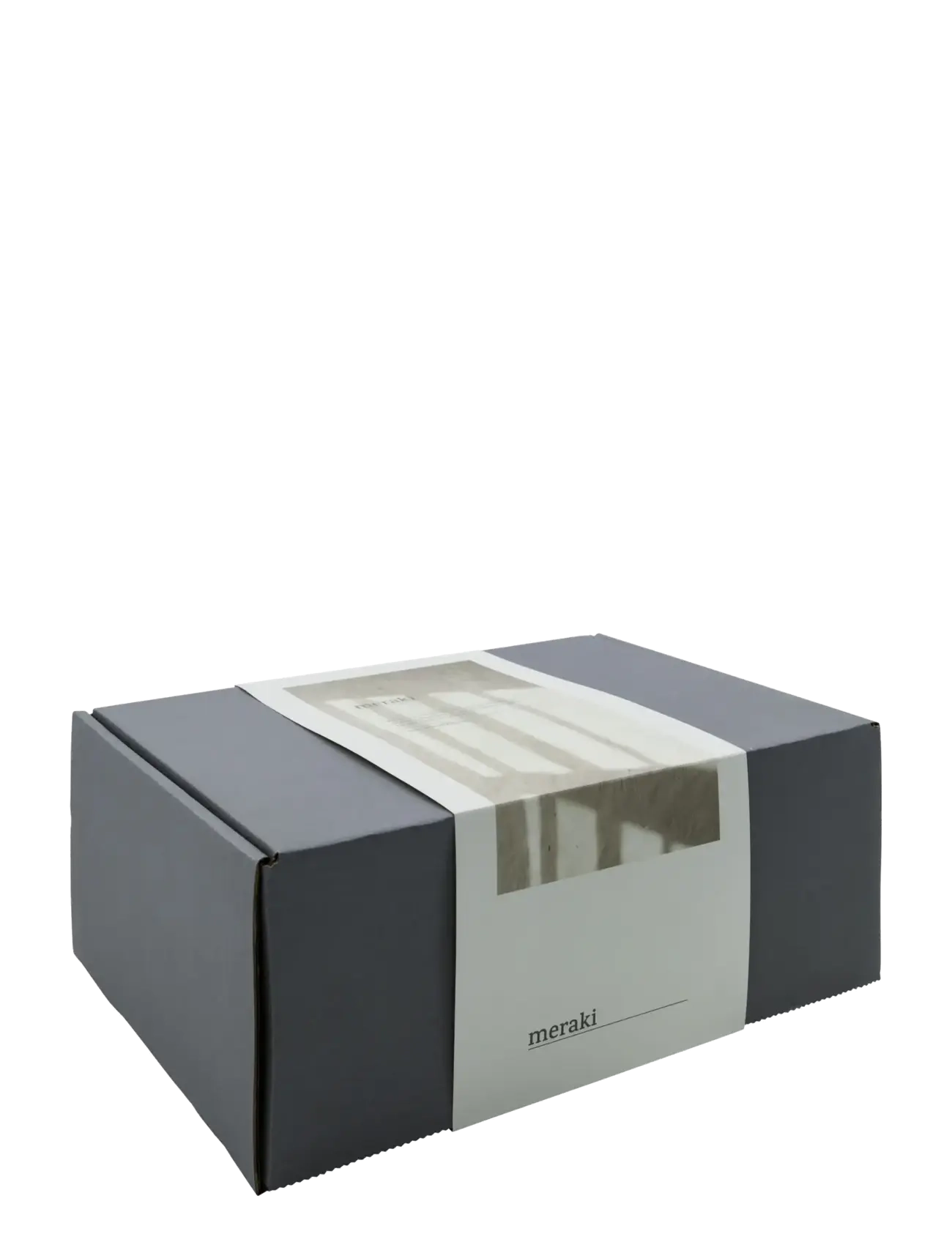 meraki - Gift box, Grey Holder + Nature Brus - nõudekuivatusrestid - white - 2