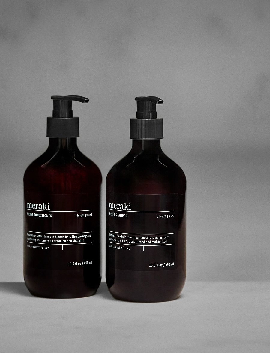 meraki - Silver conditioner, Bright Grace, 490 ml - hõbepalsamid - brown - 2