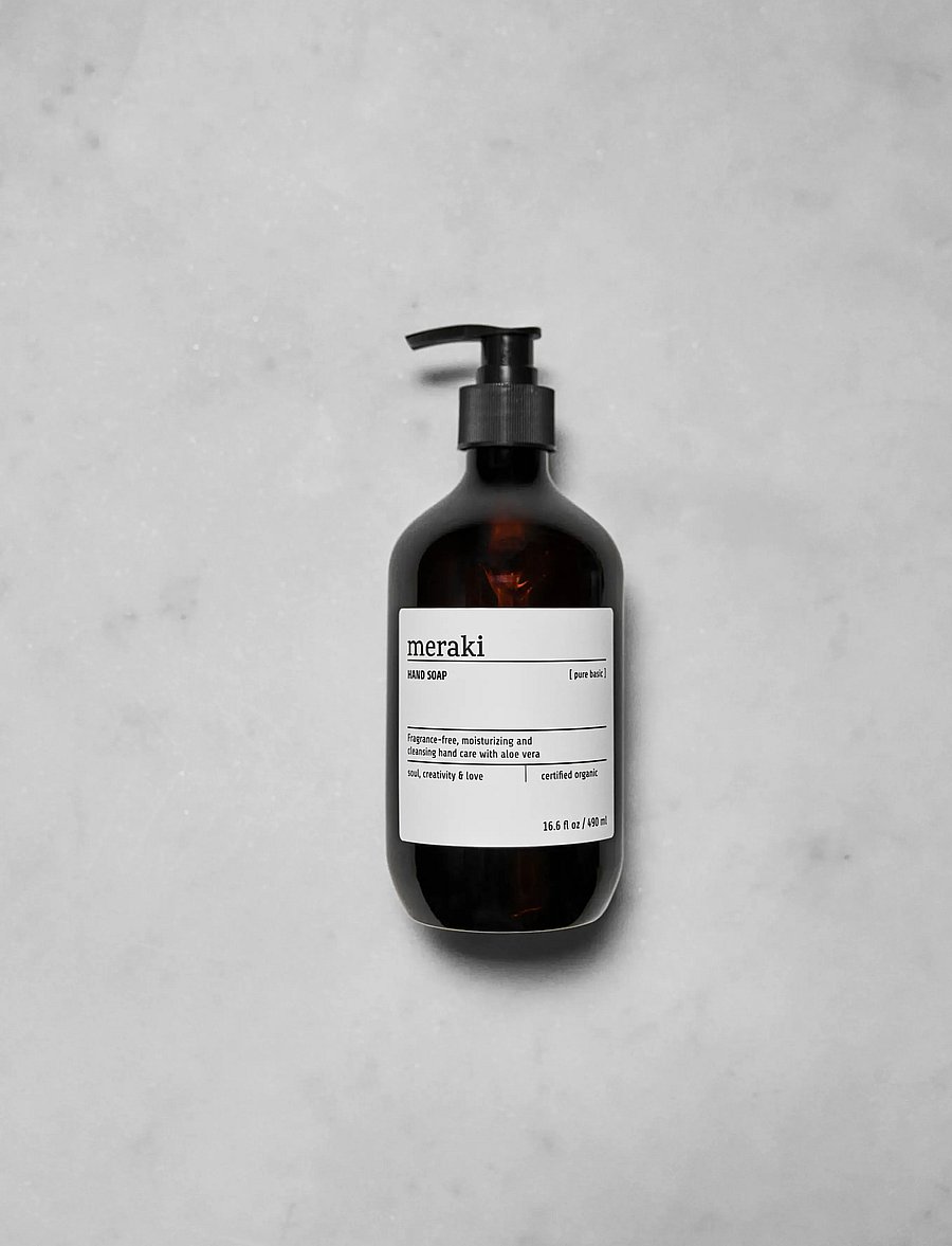 meraki - Hand soap, Pure Basic, 490 ml - vedelseebid - brown - 0