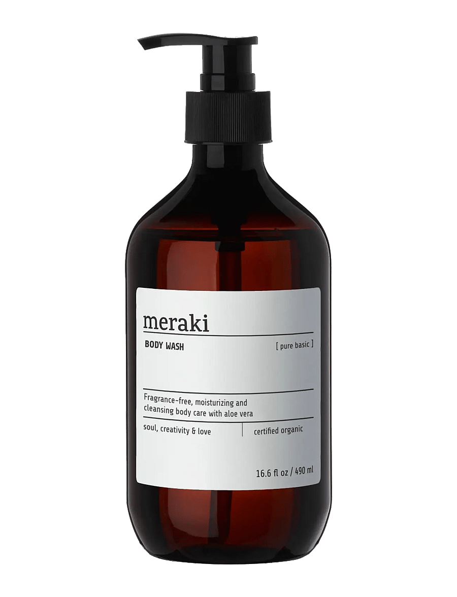 meraki - Body wash, Pure Basic, 490 ml - dušigeelid ja õlid - brown - 1