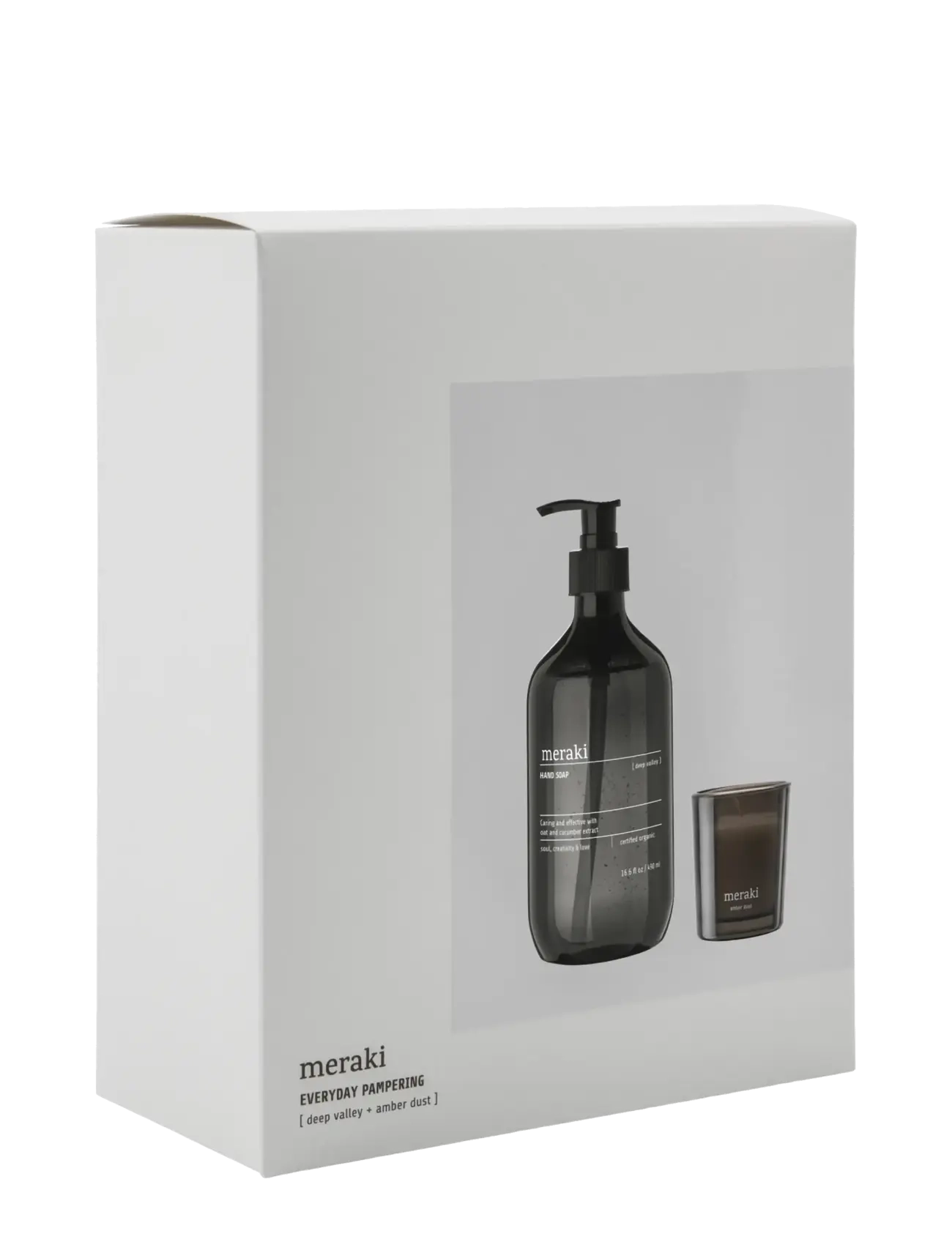 meraki - Gift box, Deep Valley Handsoap + Scented Candle Amber Dust, 490|60 ml|g - white - 1