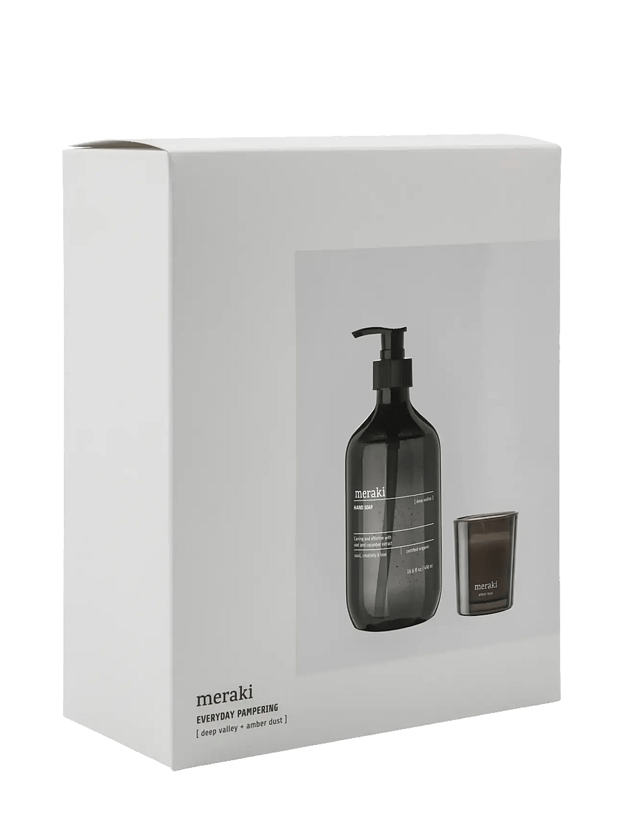 meraki - Gift box, Deep Valley Handsoap + Scented Candle Amber Dust, 490|60 ml|g - white - 1