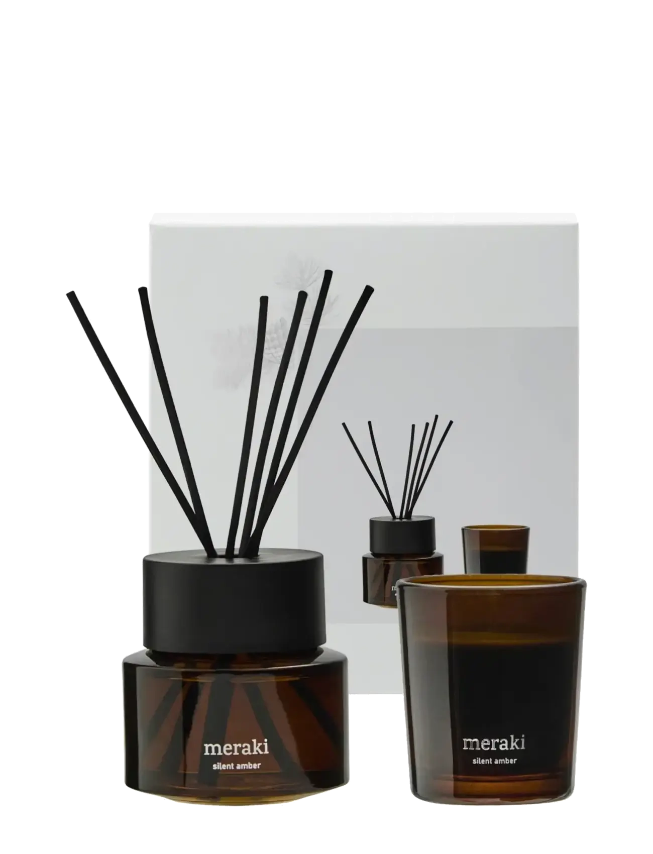 meraki Gift boxCH, Silent Amber Diffusser - Parfumer & dufte - WHITE / brown