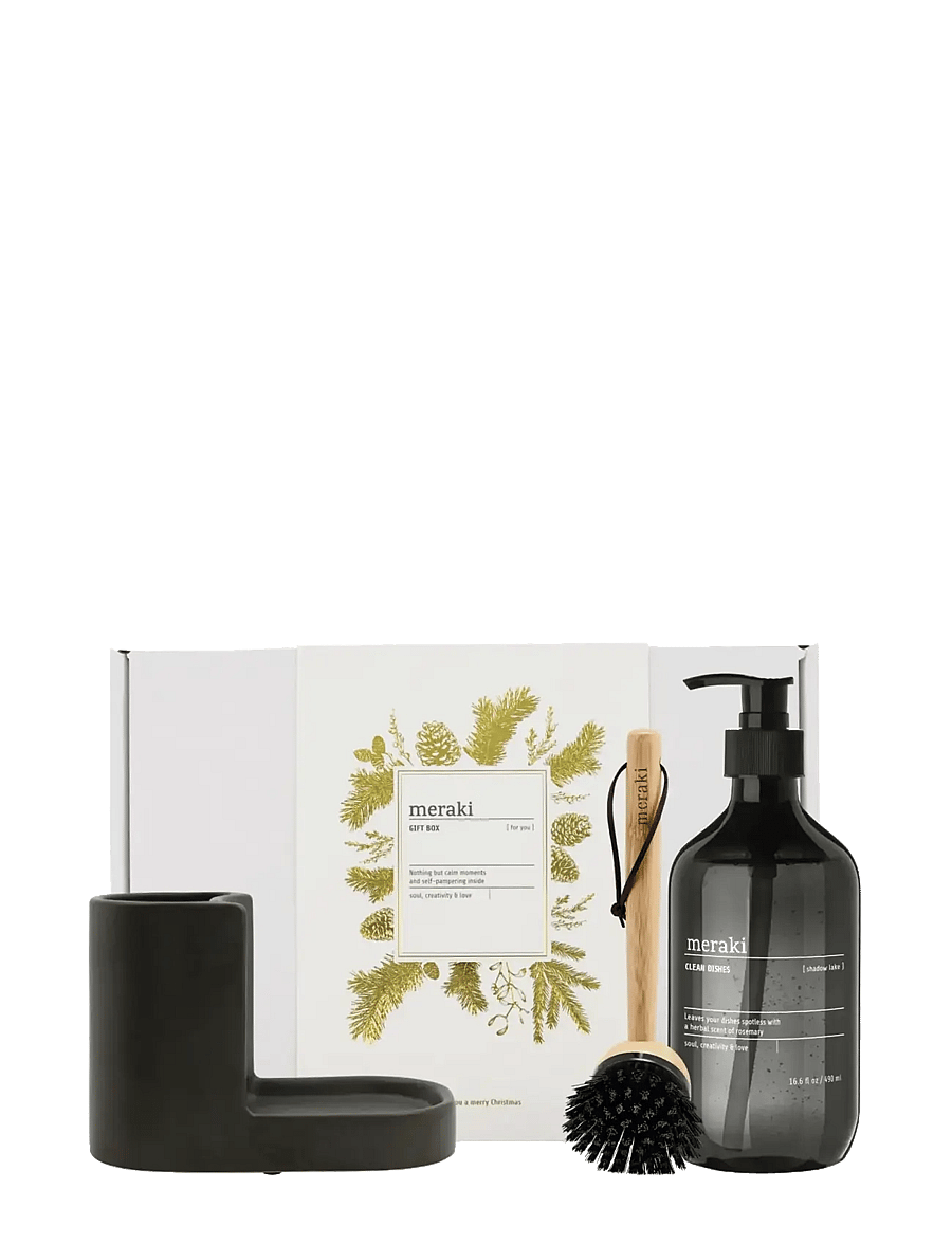 meraki - Gift boxCH, Dark Grey Holder + Natu - white - 1