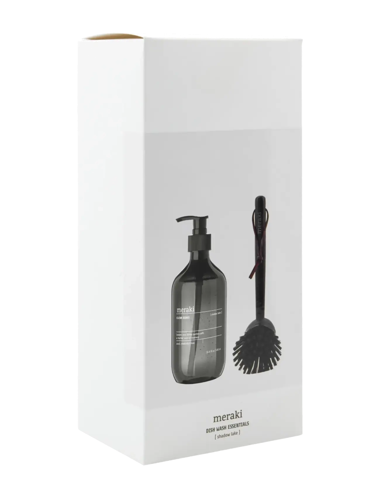 meraki - Gift box, Shadow Lake, Dish Wash Essentials, 490 ml - disktrasor & diskborstar - white - 1