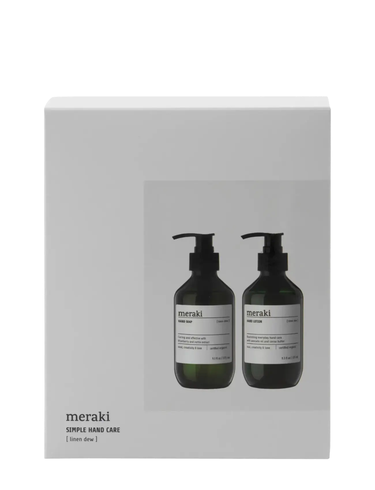 meraki Gift box, Linen Dew, Simple Hand Care, 275|275 ml|ml - Bath & Body sæt - WHITE / clear
