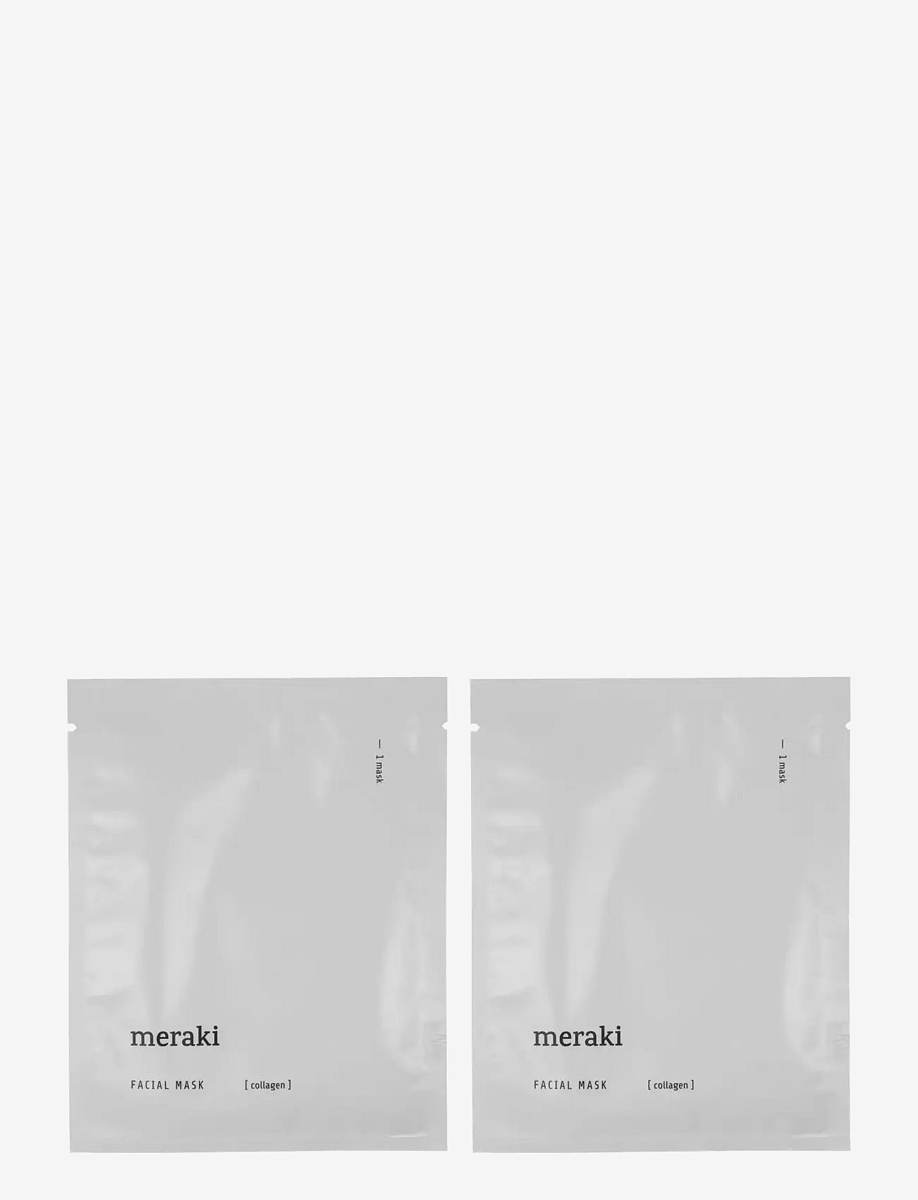 meraki Face Mask, 2-Pack Collagen, 22|22 M - White - ONE SIZE