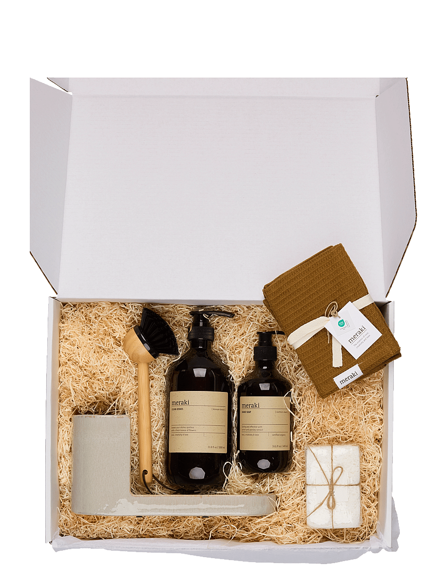 meraki - Gift box, Kitchen Essentials - skysti rankų muilai - white - 0