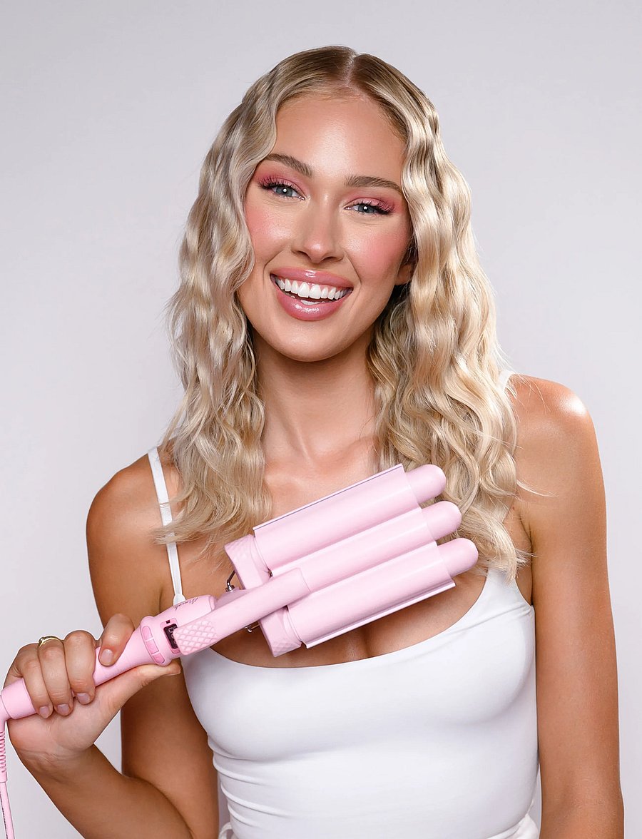 Mermade Hair - Mini Waver 25mm - Pink - pink - 1