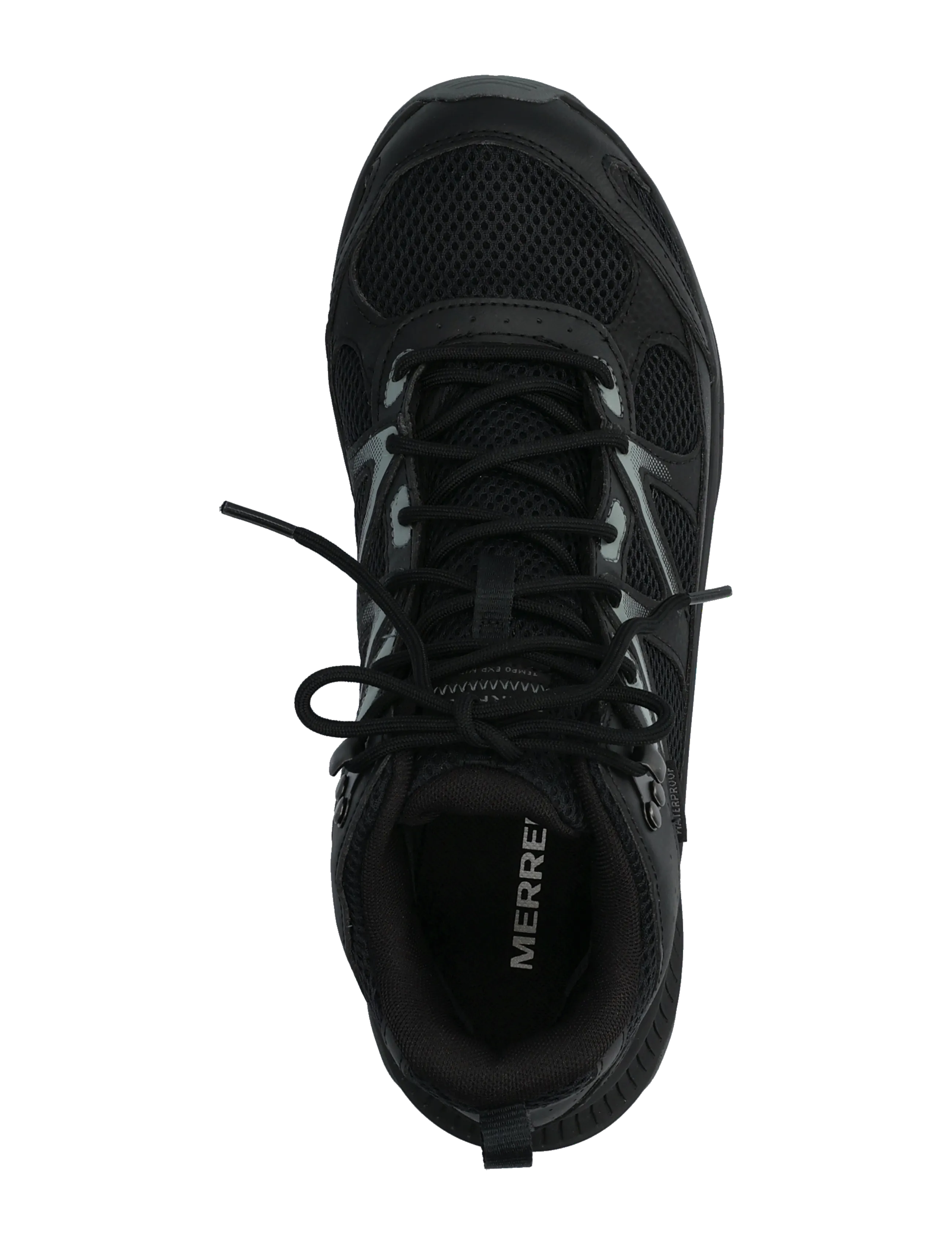 Merrell - Men's Tempo Exp Mid WP - Black/Allo - hiking shoes - black/alloy - 3