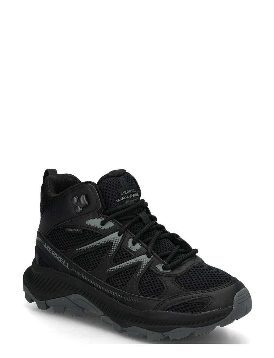 Merrell - Women's Tempo EXP Mid WP - Black/Al - wanderschuhe - black/alloy - 0