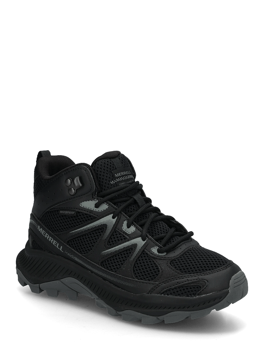 Merrell - Women's Tempo EXP Mid WP - Black/Alloy - wanderschuhe - black/alloy - 0