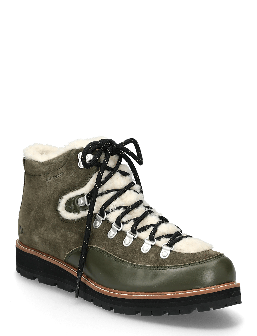 Merrell - Women's Sugarloaf Mid Lace Cozy WP - Dark Moss - vinterkängor - dark moss - 0