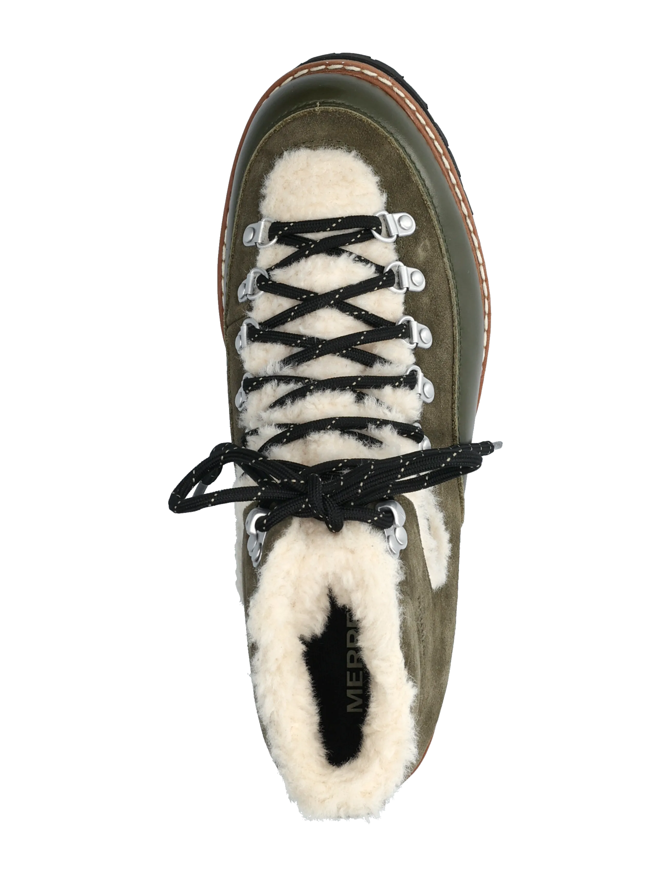 Merrell - Women's Sugarloaf Mid Lace Cozy WP - Dark Moss - vinterkängor - dark moss - 3