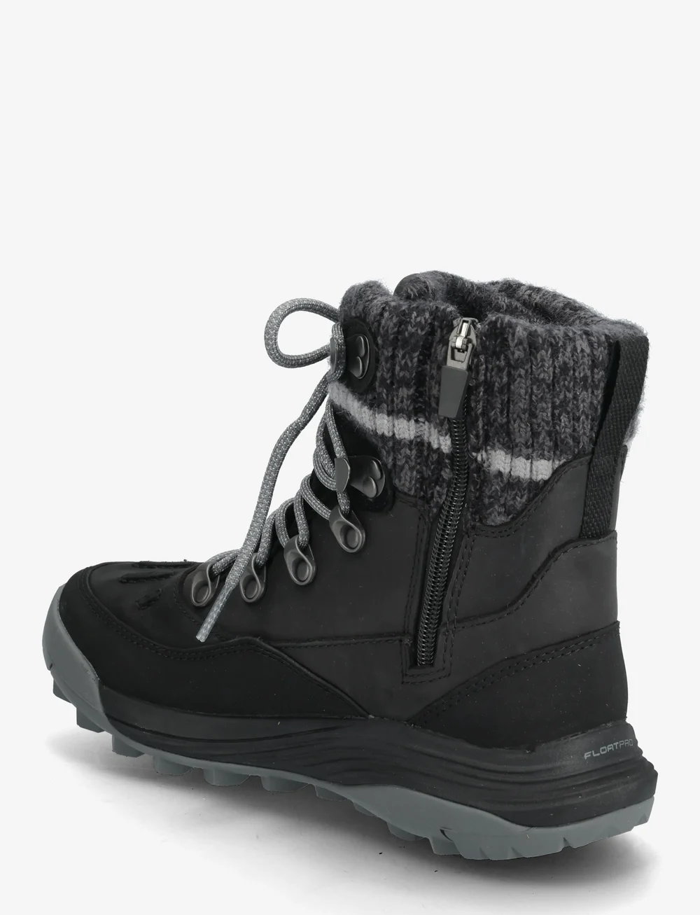 Merrell - Women's Siren 4 Thermo Mid Zip WP - - vinterkängor - black - 2
