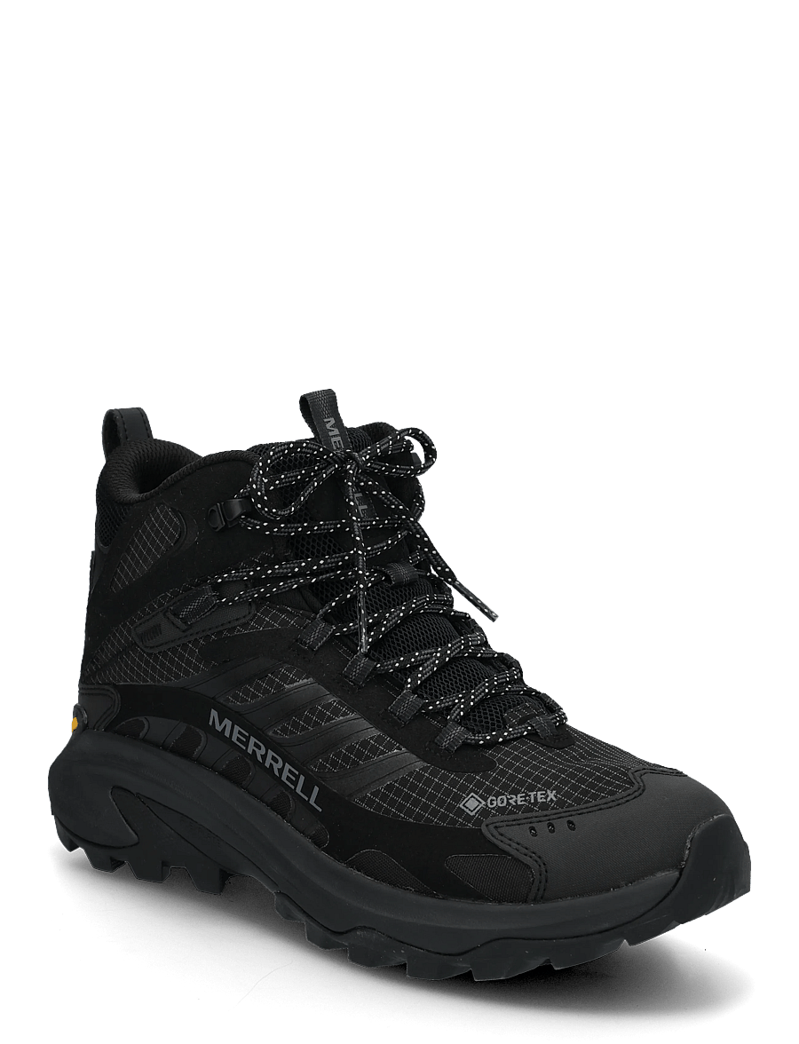 Merrell - Men's Moab Speed 2 Mid GTX - Black - wanderschuhe - black - 0