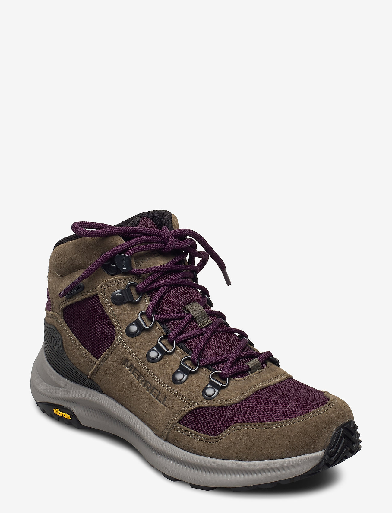 Merrell - Ontario 85 Mesh Mid WP Olive/Blackberry - olive/blackberry - 0